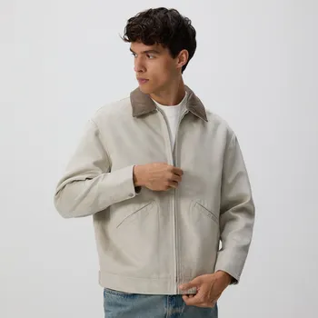 Dámský kabát Reserved - Bunda s límcem - světle šedá - 377EF-09X - 377EF-09X-L