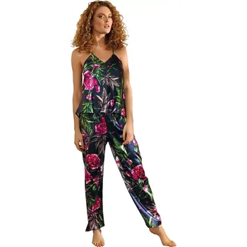 Dámské pyžamo Dkaren DK-KI-001 barva:tmavě modrá L