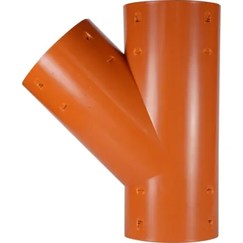 kanalizace Drenážní trubka - odbočka, ø 100 mm, 45° 652-45210