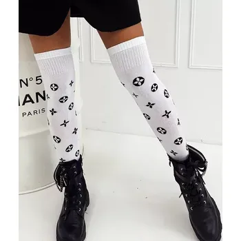 Dámské punčochy Dámské nadkolenky Universo - 37-41 / bílá