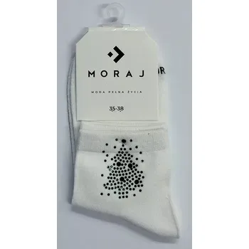 Dámské ponožky Dámské ponožky Stromeček - 35-38 / bílá