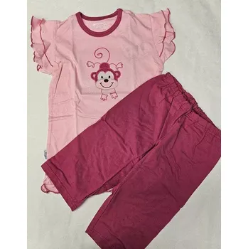 Dívčí pyžamo Dívčí pyžamo Happy Animals krátké - 128 / růžová/malinová