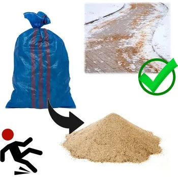 Hračka na písek Protiskluzový písek na ulice a chodníky 25 kg ekologická alternativa k posypové soli MS25A