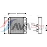 Výměník tepla, vnitřní vytápění AVA BWA6211