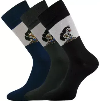 Pánské ponožky Pánské ponožky s Krtečkem - 43-46 / černá