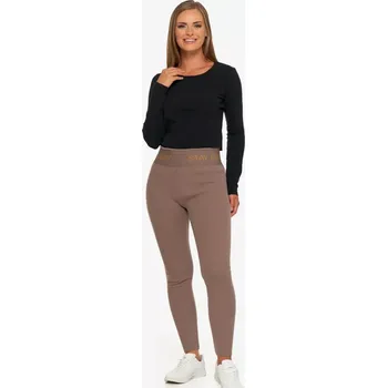 Dámské legíny Dámské zateplené legíny RDL2200 - S-M / mocca