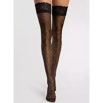 Dámské punčochy Samodržící punčochy Enchante 20 DEN - 4 (L) / černá