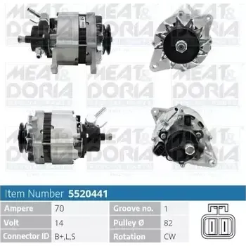 Alternátor MEAT & DORIA Alternátor MAD 5520441