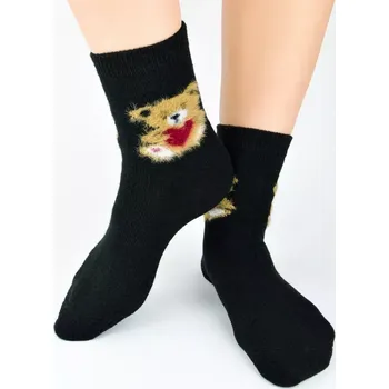 Dámské ponožky Dámské ponožky s vlnou SW018 - 36-41 / černá