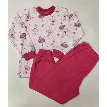 Dívčí pyžamo Dívčí pyžamo Baletka dlouhé - 92 / malinová