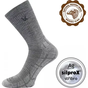 Pánské ponožky Dospělé vlněné ponožky Twarix - 35-38 / světle šedá