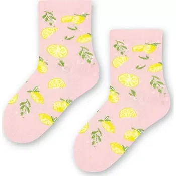 Dámské punčochy Dívčí ponožky Citronek - 23-25 / světle růžová