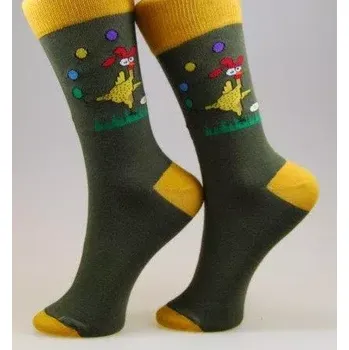 Pánské ponožky Happy Easter - 39-42 / khaki