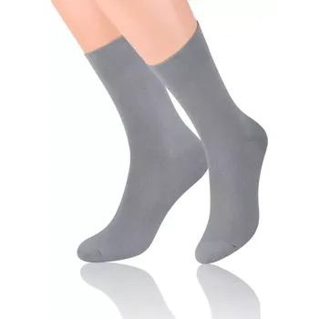 Pánské ponožky Pánské hladké ponožky Elegant - 45-47 / šedá