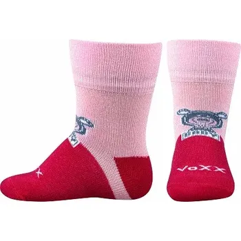 Dětská móda Dětské bambusové ponožky Sebik - 18-20 / růžová/malinová