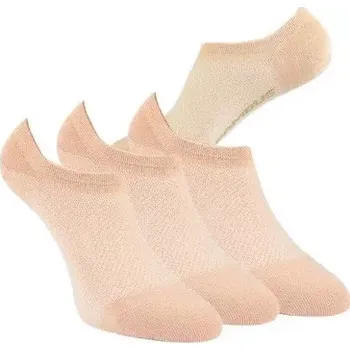Dámské ponožky Dospělé bambusové ťapky RS - 3 páry - 39-42 / béžová