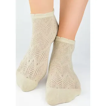 Dámské punčochy Dívčí ponožky SB118 - 31-34 / béžová