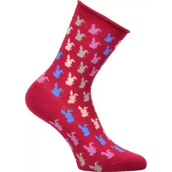 Dámské ponožky Dámské ponožky Bunnies - 39-42 / bordová