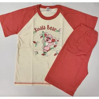 Dívčí pyžamo Dívčí pyžamo Animals krátké - 122 / oranžová