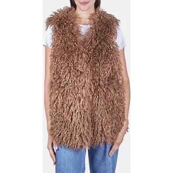 Baťa dámská vesta z ekologické kožešiny hnědé, vel. S/m