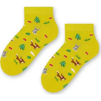 Dětské ponožky V lese - 32-34 / světle zelená