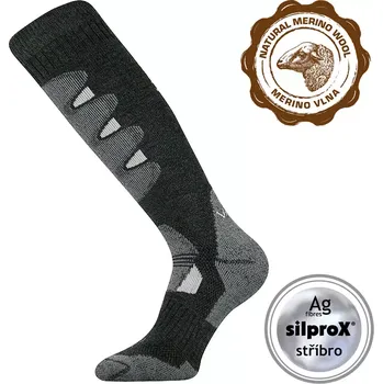 Pánské ponožky Dospělé podkolenky Stabil - 35-38 / tmavě šedá