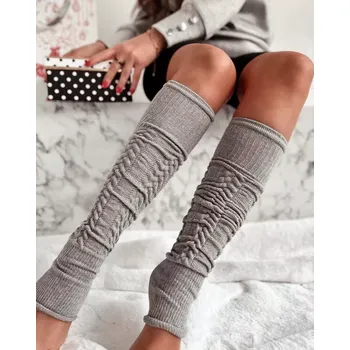 Dámské punčochy Dámské ažurové štulpny - světle šedá