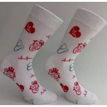 Dámské oblečení Dospělé ponožky Kardio - 37-41 / bílá