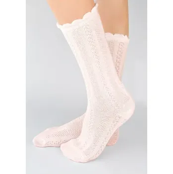 Dámské punčochy Dívčí podkolenky SB110 - 31-34 / světle růžová