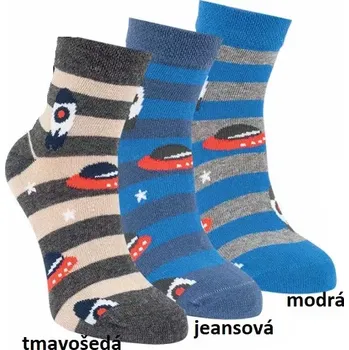 Chlapecké ponožky Vesmír RS - 19-22 / modrá