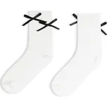 GATE Vysoké žebrované ponožky s mašličkami 35-38 625-0081/10