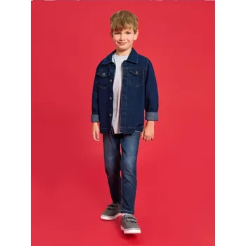 Pánské džíny Sinsay - Slim fit džíny s efektem praní - námořnická modrá - 917EM-59J - 917EM-59J-134