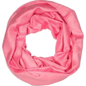 Šála Pasadena hedvábný tunelový šál H75CA růžová