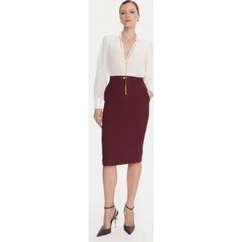 Dámská mikina Elisabetta Franchi Mikina CA-133-57E2-V400 Bílá Regular Fit 42