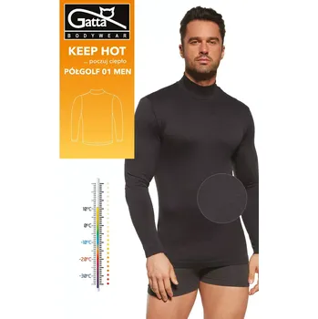 Gatta half-golf 3080S Keep Hot Men 01 M-2XL nero XL