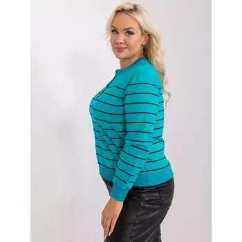 Dámská halenka Halenka RV BZ 9243.27P tyrkysová jedna velikost