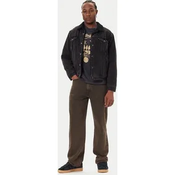 Pánská casual bunda Levi's® Jeansová bunda Type III Sherpa 16365-0291 Černá Regular Fit M