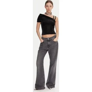 Dámská halenka Versace Jeans Couture Halenka 79HAM616 J0237 Černá Slim Fit 38