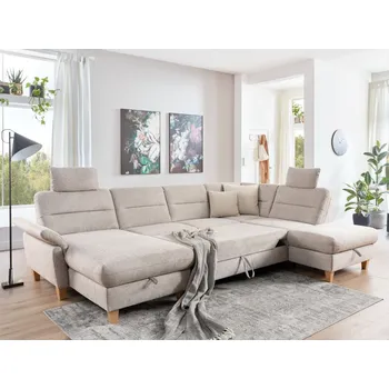 Sedací souprava Rohová sedací souprava ve tvaru U ROMANA 2 Pravý roh - s rozkládáním a úložným prostorem