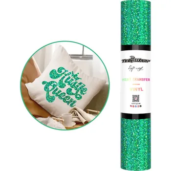 Samolepící dekorace TeckWrap Holographic Sparkle HTV - Green - Nažehlovací vinylová folie Velikost: 30,5 x 30 cm