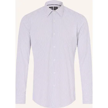 Pánská košile Boss Pánská Košile Hank Slim Fit, tmavě šedá / bílá, 40