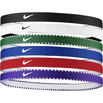 Sportovní čelenka Čelenka NIKE-CLASSIC HEADBANDS 6PK GR/UR/WH Mix