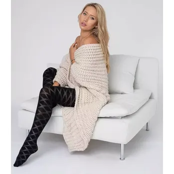 Dámské punčochy Dámské punčochy Laia 50 DEN - 6 (XXL) / grafitová