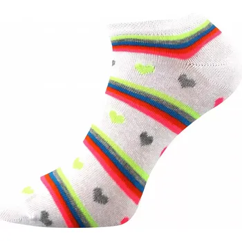 Dámské ponožky Dámské ponožky Srdíčkové K - 39-42 / bílá