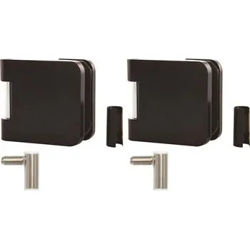 SOLIDO sada závěsů Office s rám.dílem pro ocel.zárubně M10x1,pravé,hliník černý