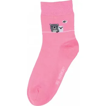 Dámské punčochy Dívčí ponožky Miláček - 19-22 / růžová