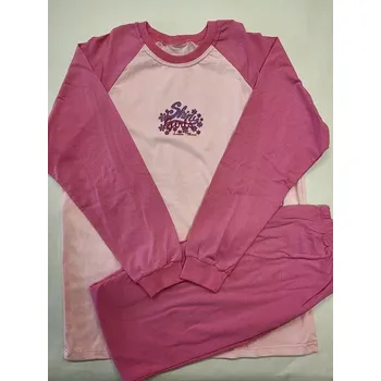 Dívčí pyžamo Dívčí pyžamo Shiny girls dlouhé - 158 / růžová