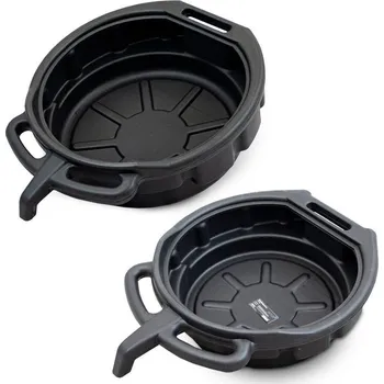 Sada nářadí Miska tác na olej 10 a 15 litrů, sada 2 kusů, vysoce kvalitní materiál, univerzální, odolná M19420