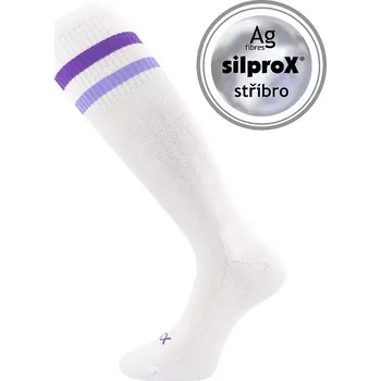 Dámské punčochy Dámské podkolenky Retrana - 35-38 / bílá/fialová