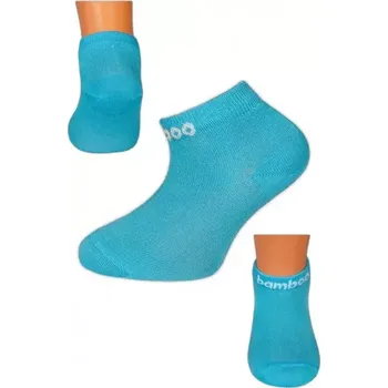 Dámské oblečení Bambusové ponožky Bambik - 19-22 / tyrkysová